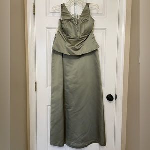 2 piece floor length evening gown size 12